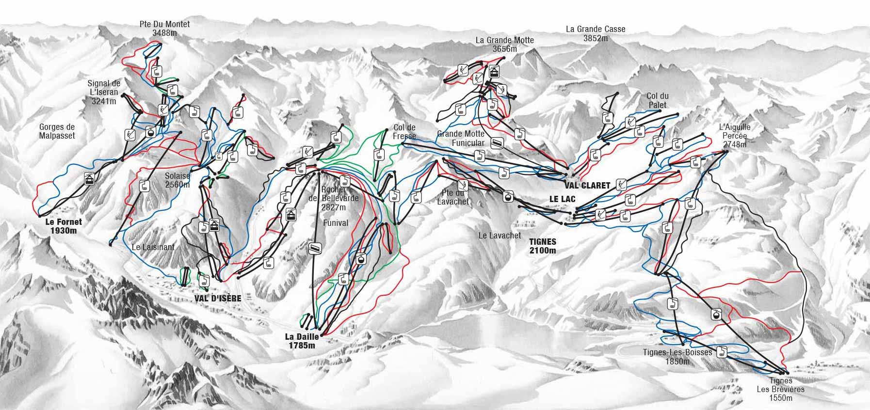 Piste map.