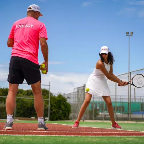 Mark Petchey coaching tennis