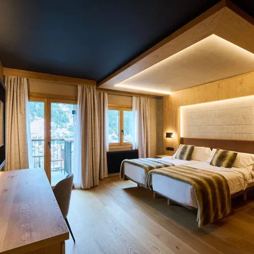 Bedroom at the Neilson Hotel Del Clos in Andorra
