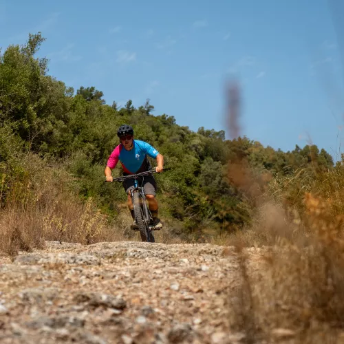 Mountain biker