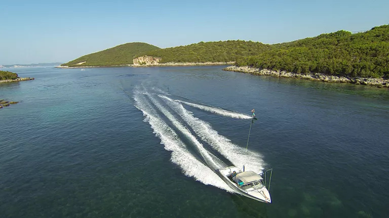 Superb conditions for water skiing and wakeboarding