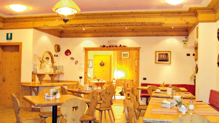 The dining area
