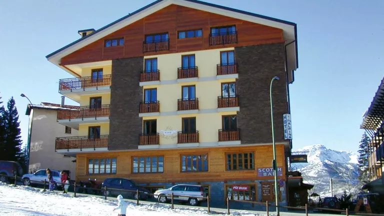 Right opposite the slopes
