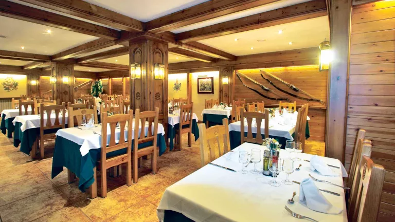 The dining room for your half board meals