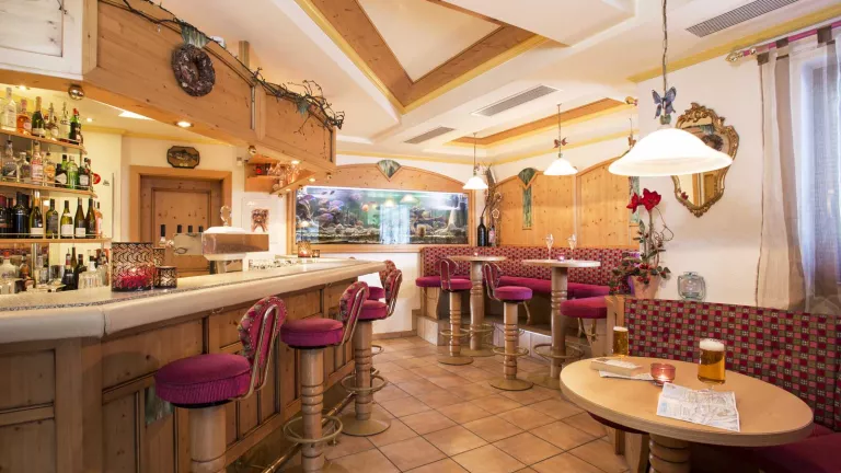 The bar area