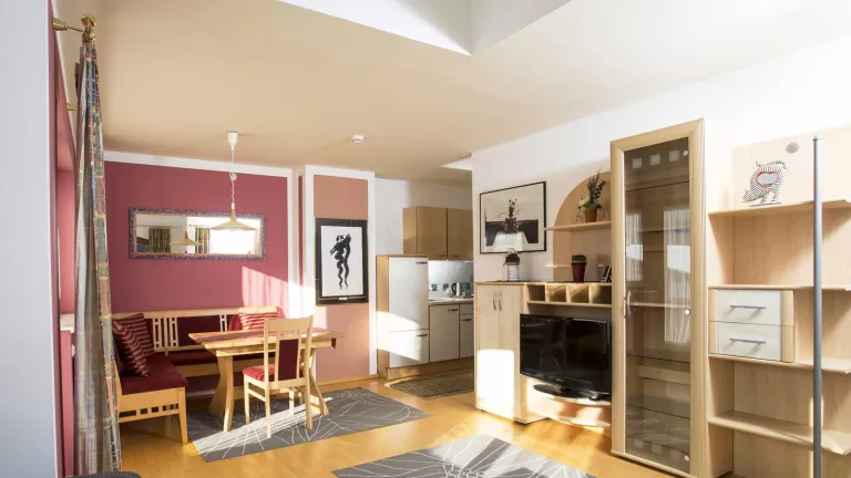The living room of a suite