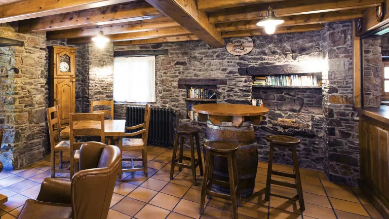 The small bar area