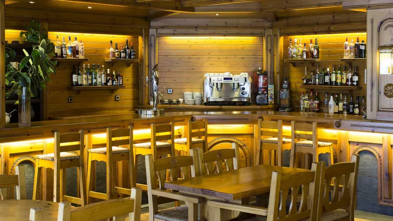 The large bar area