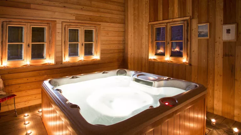 The large hot tub