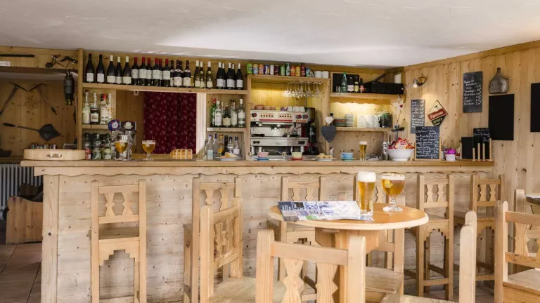 The bar area