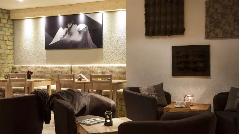 The bar area