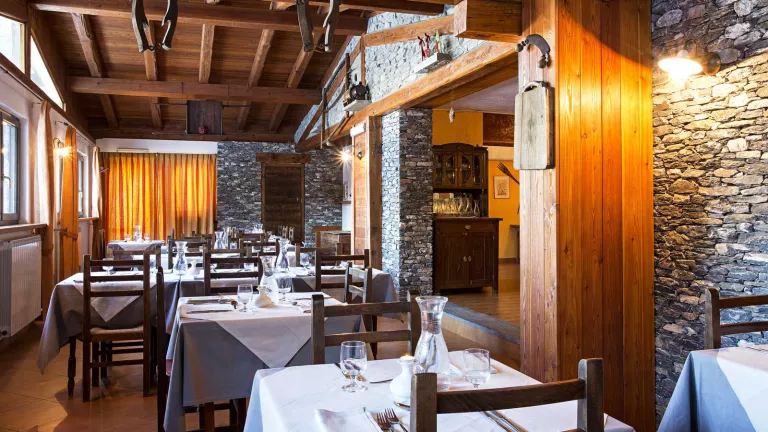 The lovely dining area