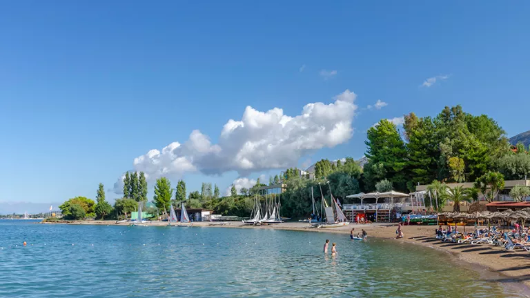 the beach at Airone Beachclub