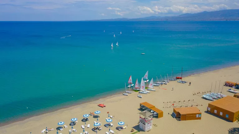 beach and sailing area