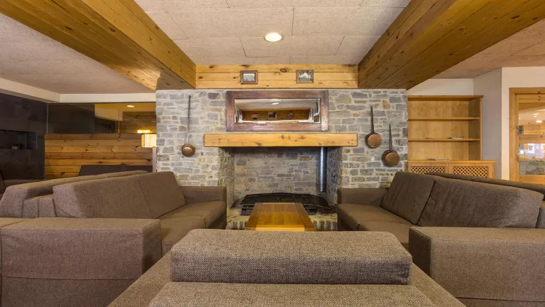 The lounge area