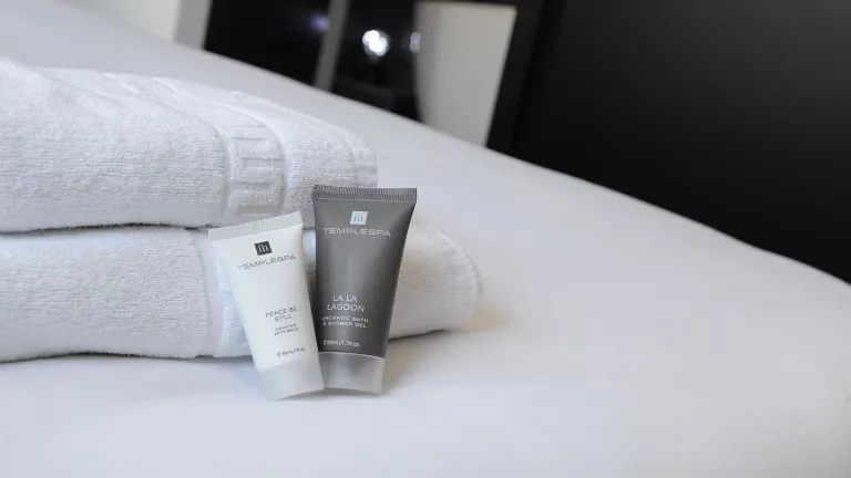 Luxurious Temple Spa products in every room
