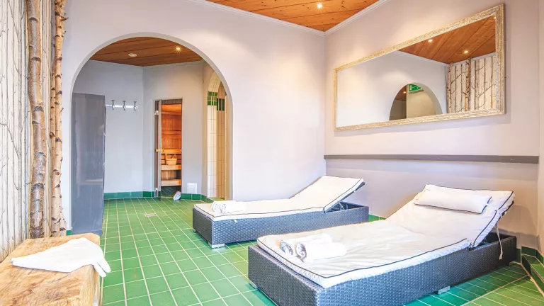 Relax in the small wellness area