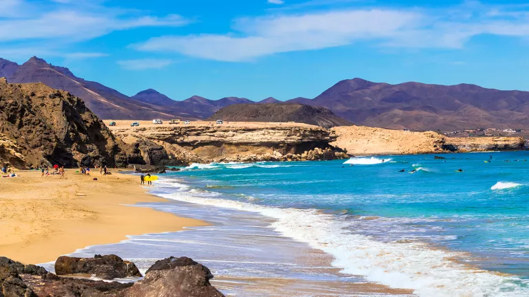our local beach, Playa de la Pared