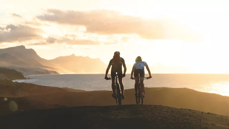 taking in the views on your mountain bike ride