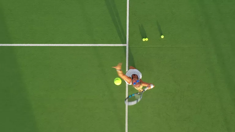 two AstroTurf courts