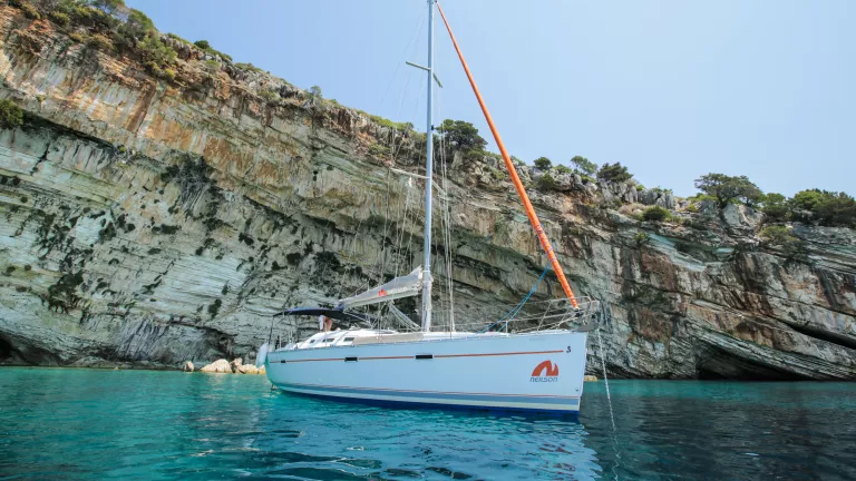 A Neilson yacht moored up