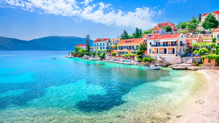 Fiskardo village of the island of Kefalonia