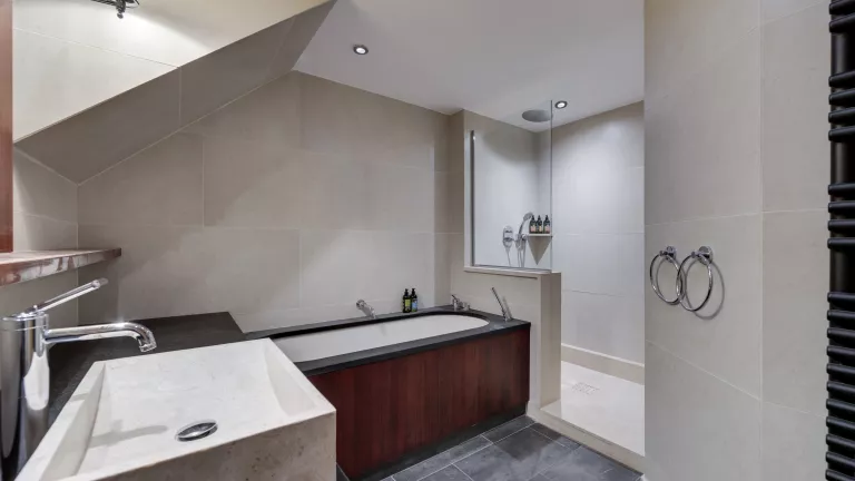 Ample space in the bathrooms at Hotel & Spa Le Savoie