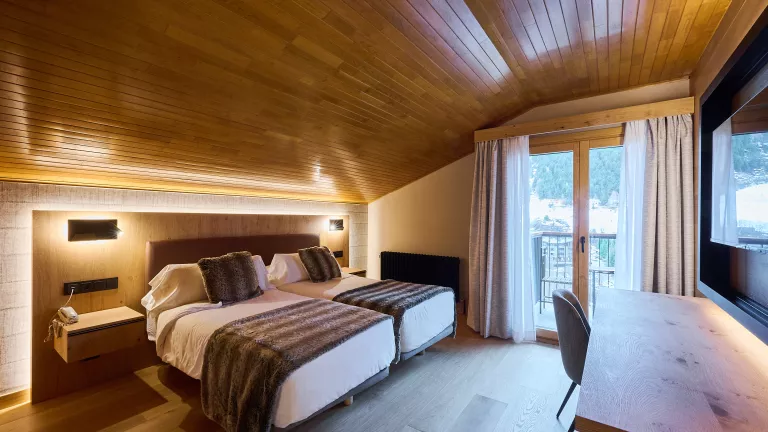 One of our recently refurbished eave twin or double rooms