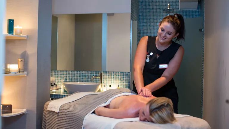 Treatment room at Messini Beach Club