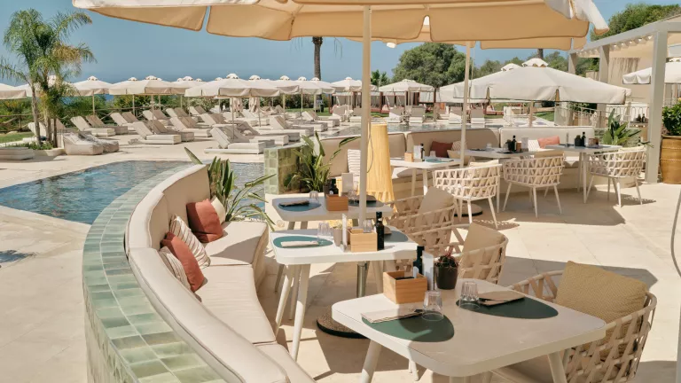 Lime pool bar at Neilson x Mangia's Torre del Barone