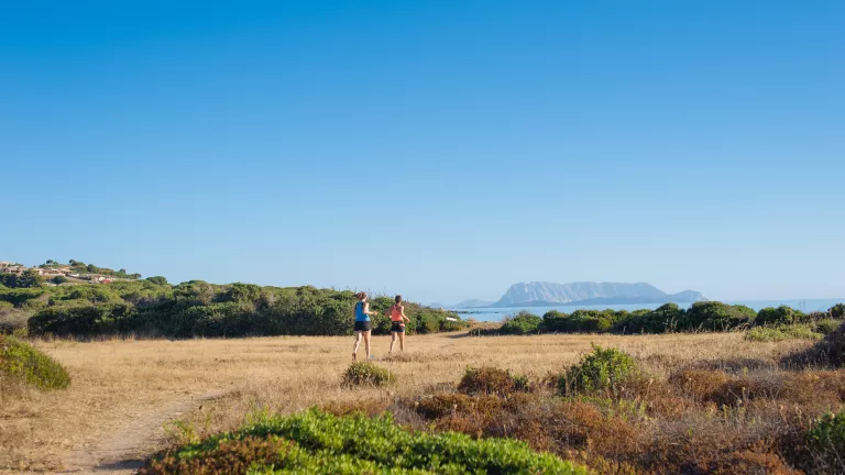 Running in Sardinia landscape 