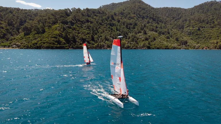 Catamaran sailing at Neilson x Mangia's Torre del Barone