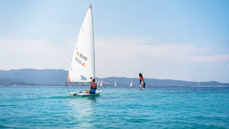 Dinghy sailing at Baia dei Mori Beach Club
