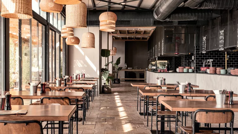 Restaurant seating at Neilson x Cook's Club Adakoy