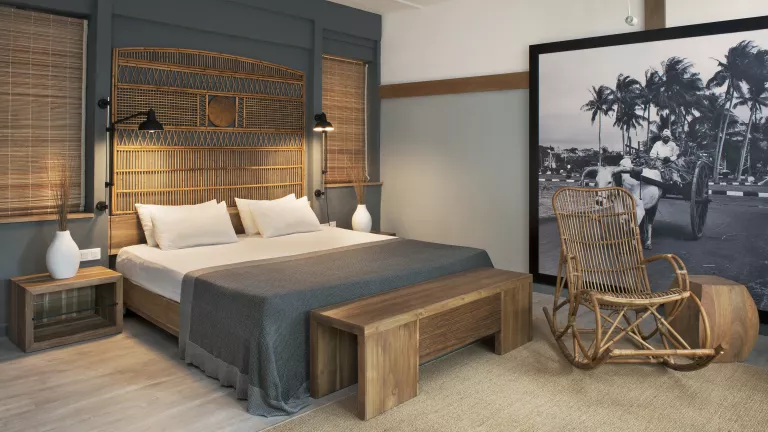Typical couples suite bedroom at Neilson x The Ravenala Attitude