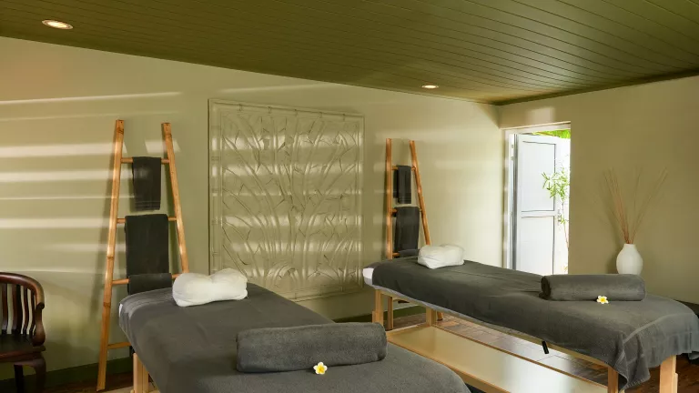 Spa POZ couples treatment room at Neilson x The Ravenala Attitude