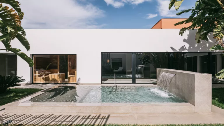 Spa and outdoor pool at Neilson x Mangia's Torre del Barone