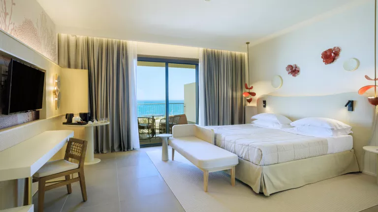 A typical Junior Suite at Neilson x Mangia's Torre del Barone Resort