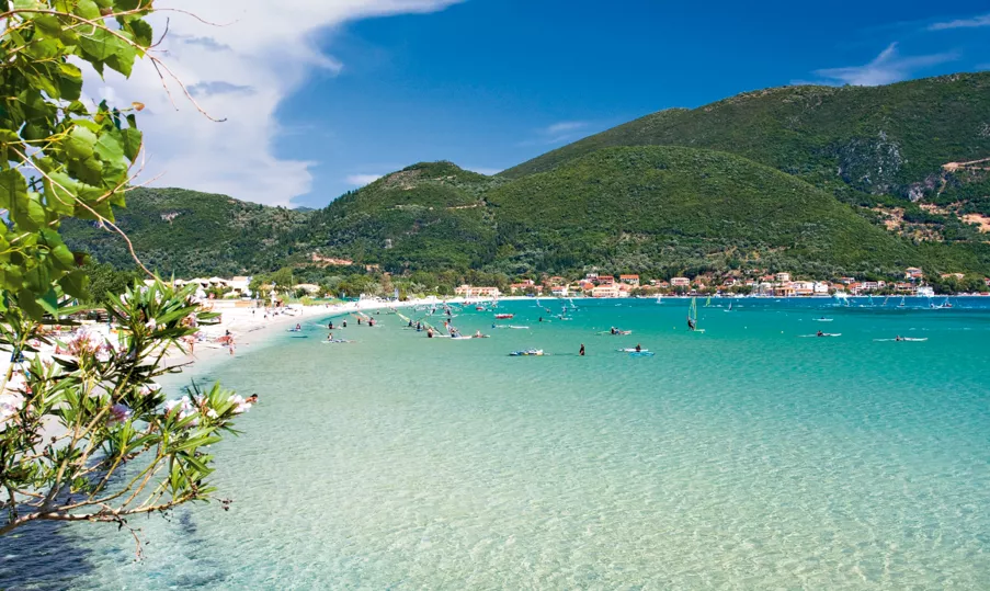 beach in lefkada, greece