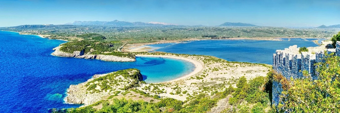 peloponnese coastline, greece