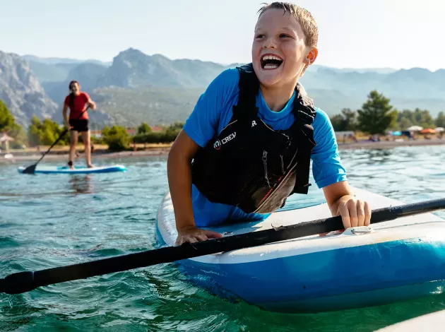 Paddleboarding with Kids, Greece