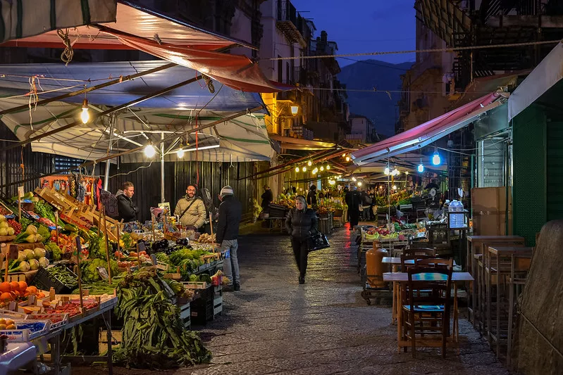 Food market in Palermo