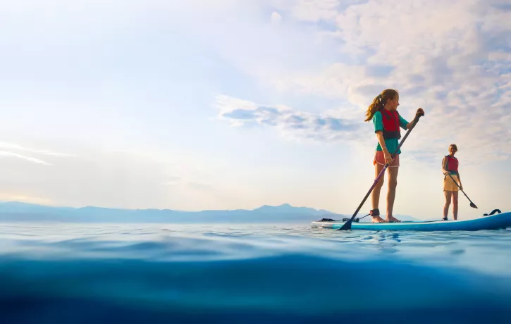Paddleboarding fun