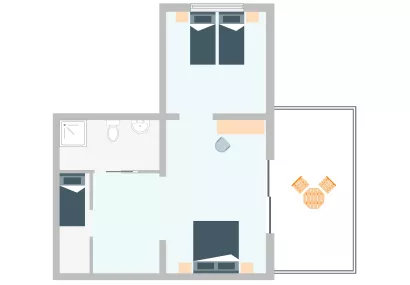 FAMILY ROOM WITH EXTRA BED