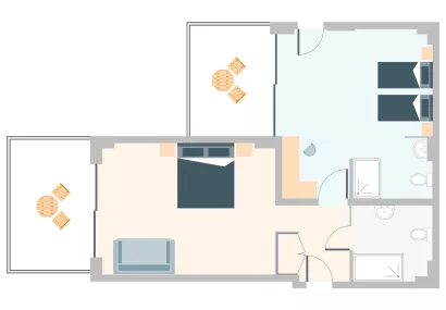 TWO INTERCONNECTING GARDEN ROOMS