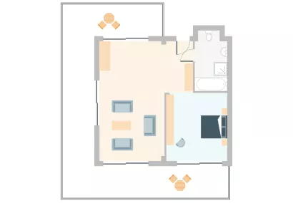 SUITE WITH SEA VIEW