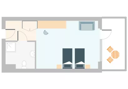 HOTEL DOUBLE OR TWIN ROOM