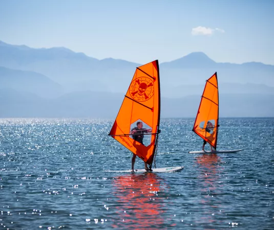 Windsurfing.