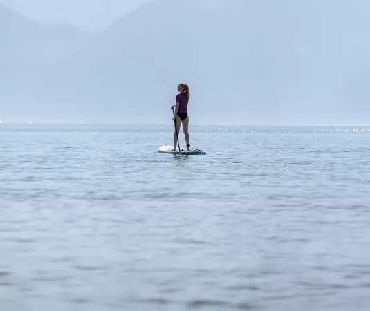 paddle boarding