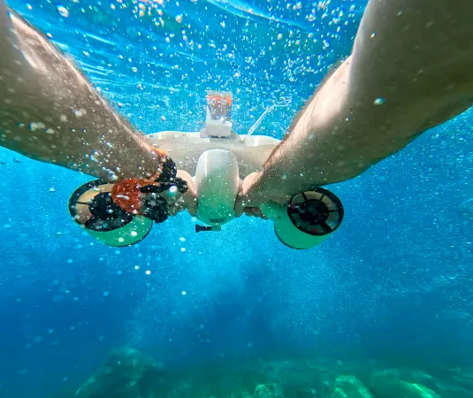 A sea scooter